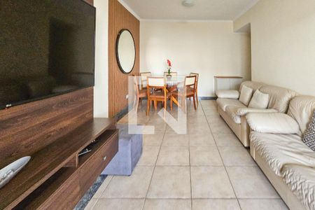 Sala de apartamento para alugar com 3 quartos, 85m² em Loteamento João Batista Julião, Guarujá