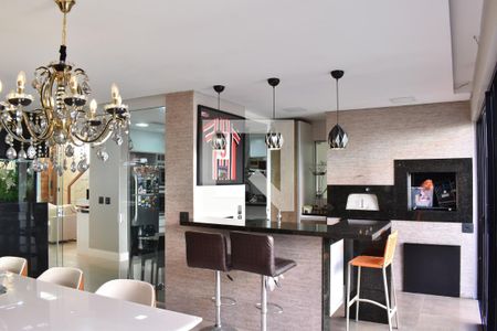 Sala de Jantar de casa de condomínio para alugar com 4 quartos, 319m² em Santa Cândida, Curitiba