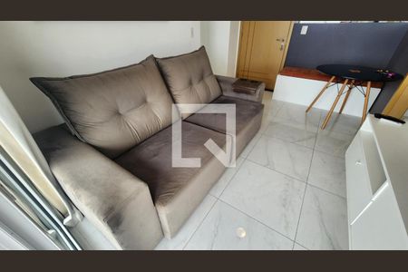 Sala de apartamento para alugar com 1 quarto, 40m² em Campo Grande, Santos