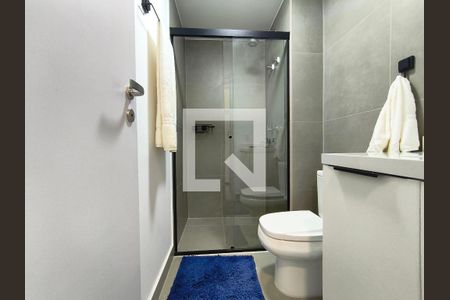 Banheiro de kitnet/studio para alugar com 1 quarto, 27m² em Vila Mariana, São Paulo