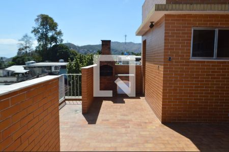 Varanda Gourmet de apartamento à venda com 3 quartos, 150m² em Tanque, Rio de Janeiro