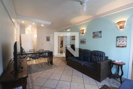 Sala de apartamento para alugar com 3 quartos, 65m² em Jardim Las Palmas, Guarujá