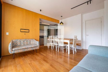 Sala/Cozinha de apartamento para alugar com 2 quartos, 82m² em Pinheiros, São Paulo