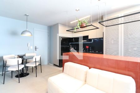 Sala/Cozinha de apartamento à venda com 2 quartos, 42m² em Barra Funda, São Paulo