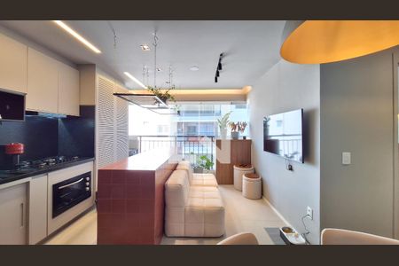 Sala/Cozinha de apartamento à venda com 2 quartos, 42m² em Barra Funda, São Paulo