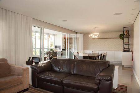 Sala de apartamento para alugar com 3 quartos, 184m² em Indianópolis, São Paulo