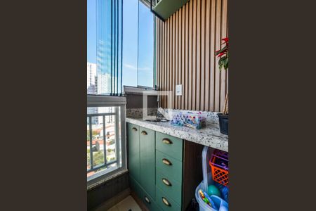 Varanda da Sala de apartamento para alugar com 2 quartos, 64m² em Campestre, Santo André