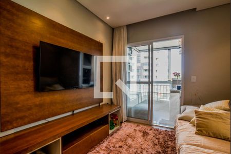 Sala de apartamento para alugar com 2 quartos, 64m² em Campestre, Santo André