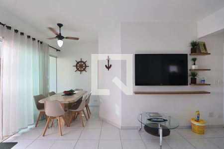 Sala de apartamento para alugar com 3 quartos, 180m² em Balneario Guarujá, Guarujá