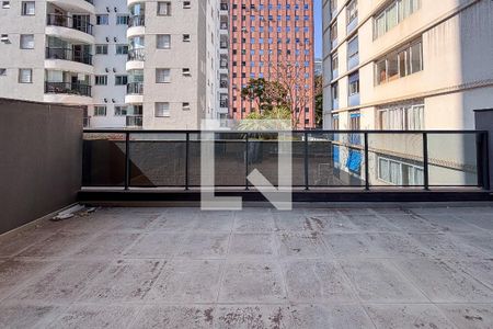 Varanda de kitnet/studio à venda com 1 quarto, 57m² em Jardim Paulista, São Paulo
