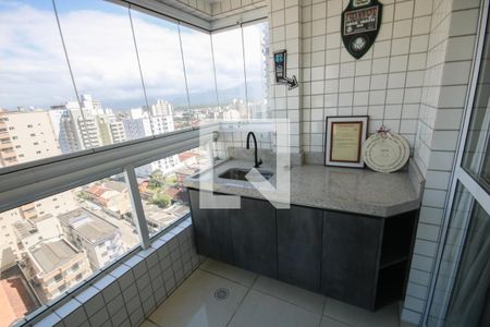 Varanda da Sala de apartamento para alugar com 2 quartos, 73m² em Aviação, Praia Grande