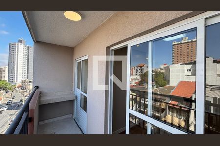 Varanda da Sala de apartamento para alugar com 2 quartos, 49m² em Parque das Nações, Santo André