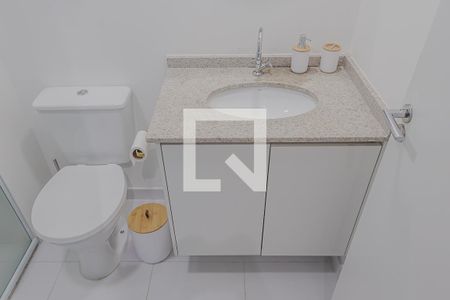Banheiro Social de kitnet/studio à venda com 1 quarto, 25m² em Pinheiros, São Paulo
