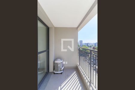 Varanda de kitnet/studio para alugar com 1 quarto, 24m² em Cidade Monções, São Paulo