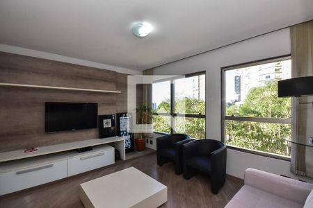 Sala de apartamento para alugar com 2 quartos, 70m² em Panamby, São Paulo