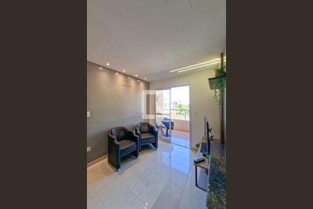 Sala de apartamento para alugar com 2 quartos, 62m² em Aviação, Praia Grande