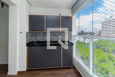 Varanda da Sala de apartamento à venda com 1 quarto, 51m² em Vila Leopoldina, São Paulo