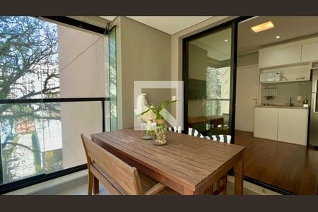 Varanda de kitnet/studio à venda com 1 quarto, 37m² em Jardim Paulista, São Paulo