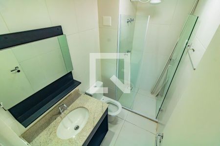 Banheiro de kitnet/studio para alugar com 1 quarto, 25m² em Vila Clementino, São Paulo