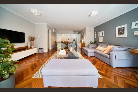 Sala de apartamento à venda com 3 quartos, 135m² em Real Parque, São Paulo