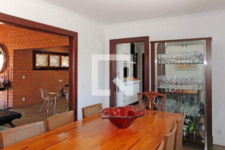 Sala de Jantar de casa de condomínio para alugar com 6 quartos, 384m² em Condomínio Estância Marambaia, Vinhedo