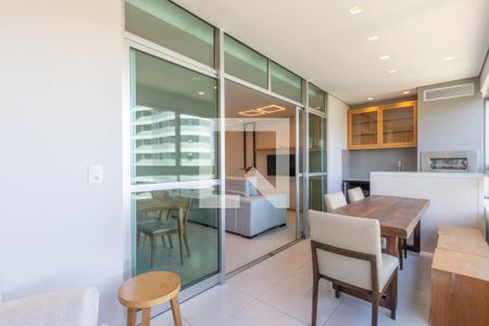 Varanda gourmet de apartamento à venda com 3 quartos, 124m² em Vale do Sereno, Nova Lima