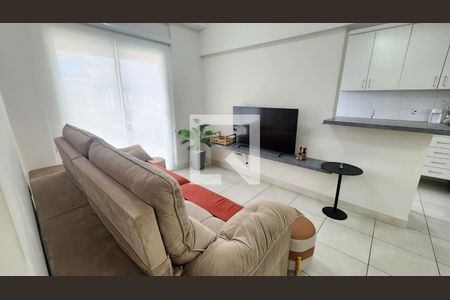 Sala de apartamento para alugar com 2 quartos, 78m² em Gonzaga, Santos
