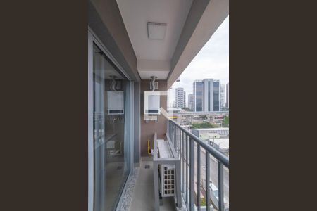 Varanda do Studio de kitnet/studio para alugar com 1 quarto, 24m² em Vila Cordeiro, São Paulo