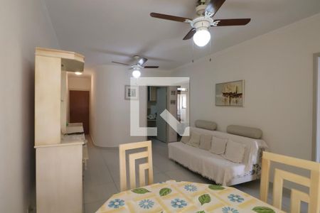 Sala de apartamento para alugar com 3 quartos, 90m² em Jardim Tres Marias, Guarujá