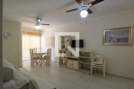 Sala de apartamento para alugar com 3 quartos, 90m² em Jardim Tres Marias, Guarujá