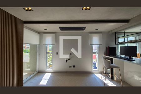 Sala de apartamento à venda com 1 quarto, 70m² em Jardim, Santo André