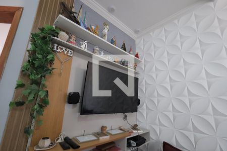 Sala de apartamento à venda com 2 quartos, 76m² em Jardim Marek, Santo André