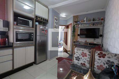 Sala de apartamento à venda com 2 quartos, 76m² em Jardim Marek, Santo André