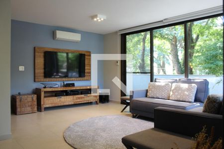 Sala de TV de casa de condomínio à venda com 4 quartos, 475m² em Santo Amaro, São Paulo