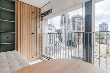 Sala/Cozinha de apartamento para alugar com 1 quarto, 34m² em Cerqueira César, São Paulo