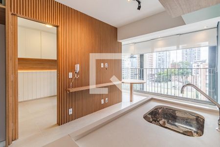 Sala/Cozinha de apartamento para alugar com 1 quarto, 34m² em Cerqueira César, São Paulo