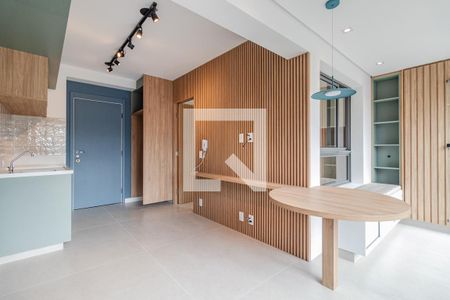 Sala/Cozinha de apartamento para alugar com 1 quarto, 34m² em Cerqueira César, São Paulo