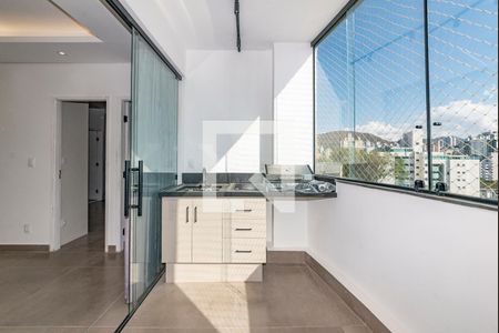Varanda da Sala de apartamento para alugar com 2 quartos, 81m² em Estoril, Belo Horizonte
