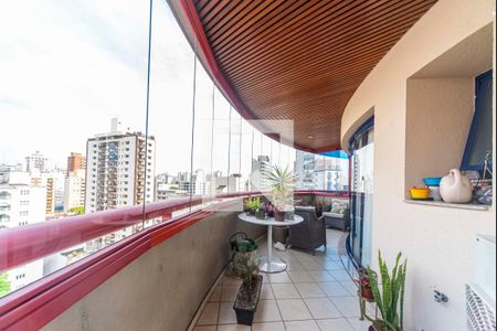 Varanda da Sala de apartamento à venda com 4 quartos, 209m² em Vila Bastos, Santo André