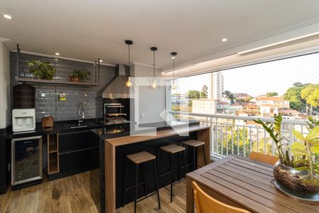 Varanda gourmet de apartamento à venda com 2 quartos, 78m² em Vila Leonor, São Paulo