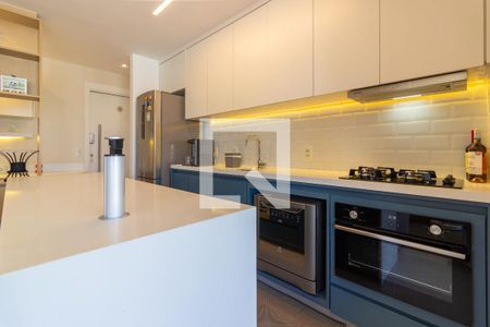 Sala/Cozinha de apartamento à venda com 1 quarto, 54m² em Vila Anglo Brasileira, São Paulo