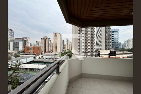 Varanda da Sala de apartamento para alugar com 3 quartos, 168m² em Vila Olímpia, São Paulo