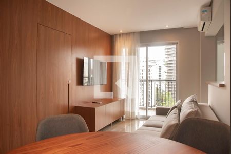 Sala de apartamento para alugar com 1 quarto, 49m² em Vila Nova Conceição, São Paulo