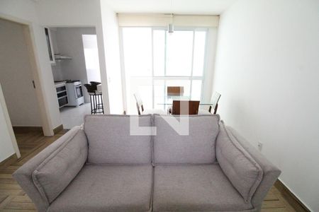 Sala de apartamento para alugar com 1 quarto, 58m² em Jardim das Colinas, São José dos Campos