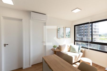 Sala/Cozinha de apartamento para alugar com 2 quartos, 33m² em Indianópolis, São Paulo