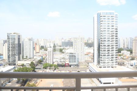 Varanda da Sala/Cozinha de apartamento para alugar com 1 quarto, 28m² em Parque Industrial Tomas Edson, São Paulo