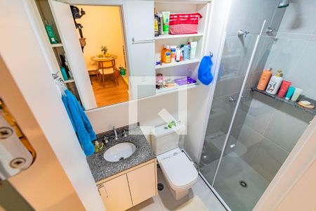 Banheiro de kitnet/studio à venda com 1 quarto, 29m² em Jardim Marajoara, São Paulo