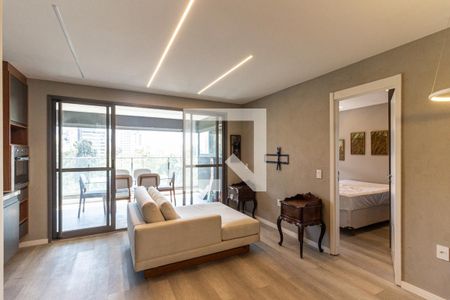 Sala de apartamento para alugar com 1 quarto, 53m² em Higienópolis, São Paulo