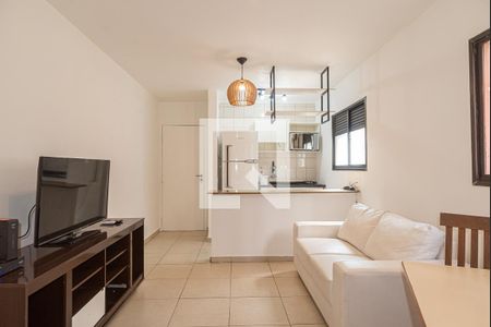 Sala de apartamento para alugar com 1 quarto, 35m² em Bela Vista, São Paulo