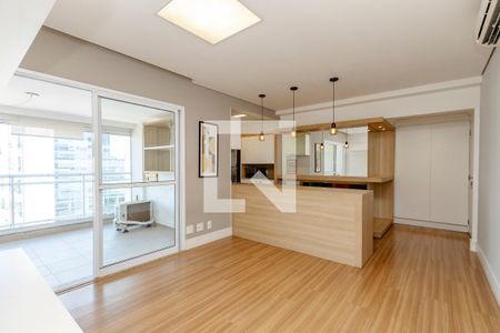 Sala de apartamento para alugar com 2 quartos, 80m² em Cidade Monções, São Paulo